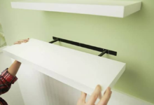 how to hang shelves