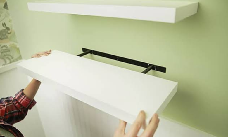 how to hang shelves